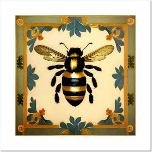 Vintage Bee Pattern Posters and Art